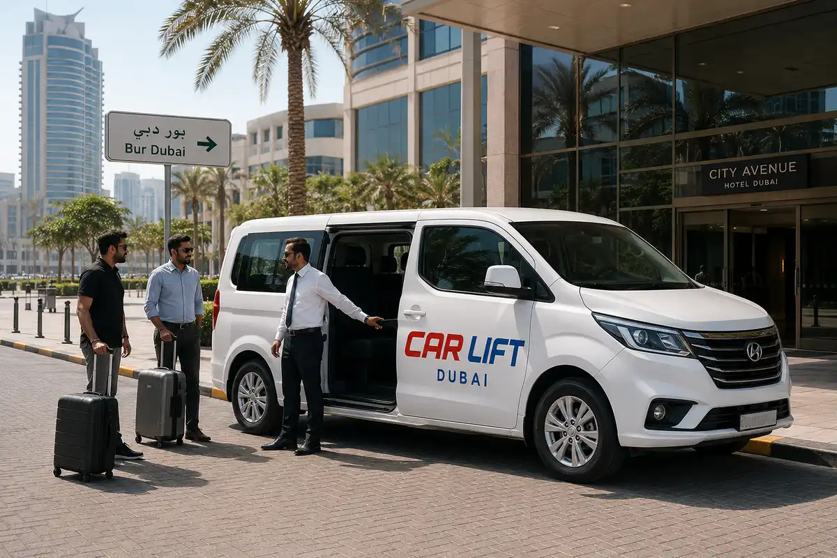 Passenger van for hotel and individual pick and drop in Bur Dubai